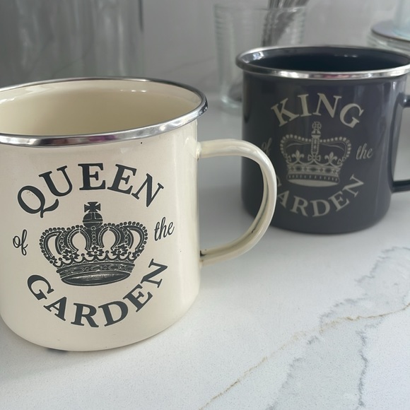 Queen King of The Garden Gifts for him her coffee mug metal cup tea beverage - Picture 6 of 9